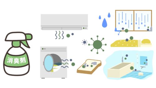 生活を営む時発生する悪臭の種類と原因を考え、換気の重要性を考える